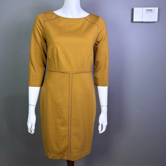 Boden Dresses & Skirts - Boden dress size 8 Petite mustard yellow sheath work office tailored